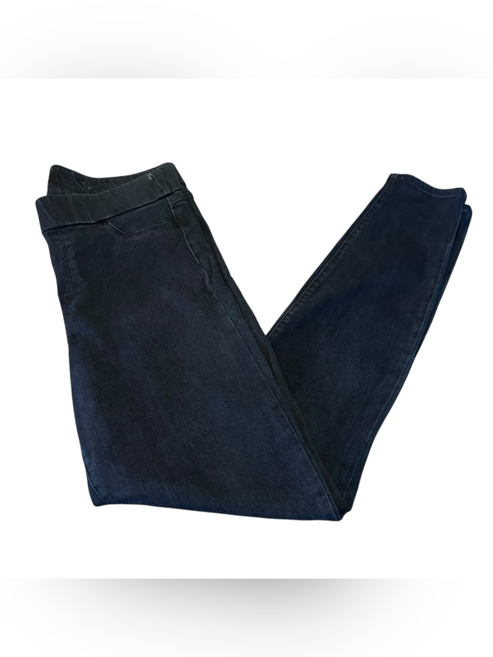 Liverpool The Skinny Dark Wash High Rise Pull-On Jeans Size 10 - Picture 3 of 10